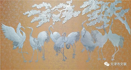 津南民協會員王澤立麥秸畫作品《報喜》入選天津市民間藝術作品網絡展